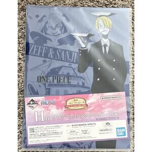 One Piece Sanji Road To Dawn Clear File & Sticker Set Bandai Brand New